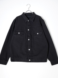 HTAE 90's Vintage Black Fade 2nd Type Denim Jacket ブラックデニムジャケットGジャン [MJKA75042]