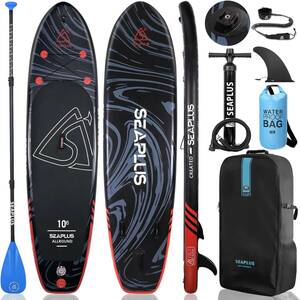 SEAPLUSsap inflatable standup paddle board SUP board super light weight sea . lake therefore . fishing full set - paddle, pump Y0124