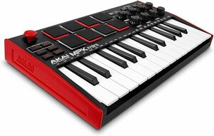 Akai Professional(アカイプロ) Akai Pro MIDIキーボードコントローラー ミニ25鍵USB ベロシティ対応8ドラムパッド 音楽制作ソフト Y091