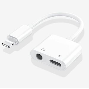 iPhoneイヤホン 変換 アダプタ 変換ケーブル 3.5mmイヤホン + 急速充電接続ケーブル