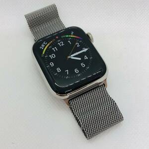 [ экран прекрасный товар / оригинальный частота ]Apple Watch series5 44mm серебряный нержавеющая сталь Mira ne-ze петля GPS+Cellular немедленная отправка * анонимность рассылка 