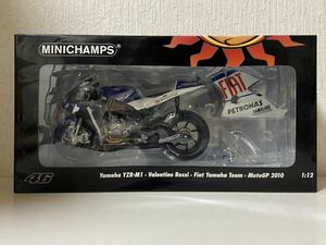 ミニチャンプス 1/12 ヤマハ YZR バレンティノロッシ フィアット チーム モトGP 2010 #46 MINICHAMPS Yamaha MotoGP Rossi FITA PMA 