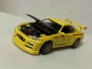 タルガ タッカー チューンドR 1/64 日産 スカイライン R34 GT-R イエロー ニスモ LMGT4 ブロンズ NISSAN SKYRINE NISMO