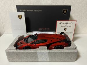  Auto Art 1/18 Lamborghini vene-no красный signature серии AUTOart Aa LAMBORGHINI VENENO