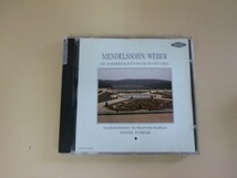 G【KC3-41】【送料無料】MENDELSSOHN WEBER Ein Sommernachtstraum CD/クラシック 全12曲収録_画像1