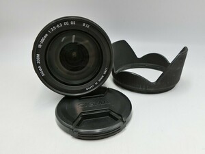 JS【ミ4-67】【60サイズ】▲SIGMA シグマ/18-200mm F3.5-6.3 DC OS キャノン用 レンズ/※傷・汚れ有