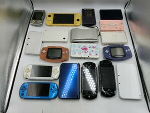 T[HW98-33][80 size ]^ not yet inspection goods / game machine together set / Nintendo switch Lite new3DSLL PSP other /* damage * lack of parts have 