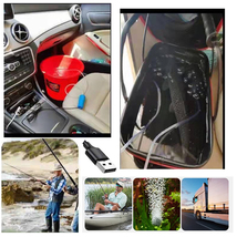 魚エアポンプ 釣り用空気ポンプ USB空気ポンプ 携帯用エアーポンプ 水槽用 エアポンプポータブル酸素ポンプ_画像8