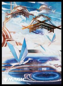 MTG マジック:ザ・ギャザリング スリーブ 神河：輝ける世界 浮世絵 土地 《島》 (B) 80枚 67×92mm