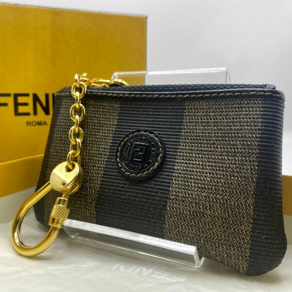 【新品未使用】FENDI フェンディ コインケース ペカン キーリング ズッカ