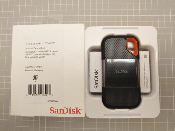 SanDisk SSD 外付け ポータブル 1TB USB3.2Gen2
