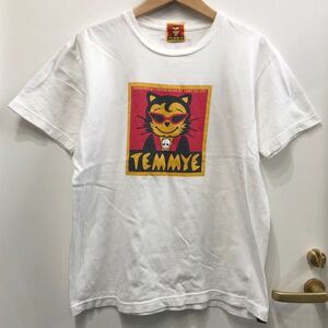 CREAM SODA TEMMYE クリームソーダ 半袖 Tシャツ ロックンロール ピンクドラゴン 古着 ビンテージ ホワイト 原宿 フリーサイズ メンズ