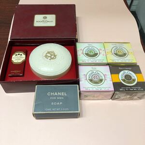 新品 香水ソープ 6点セット CHANEL FOR MEN ROGER&GALLET フランス製 オーデコロン シャネル ロジェガレ ローズ 石けん パフューム