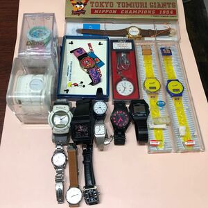 ① 未使用含 腕時計 16点セット agnes b MARC BY JACOBS Baby-G SEIKO swatch TIMEX×BEAMS MICKEY 森永ぬーぼー CBM