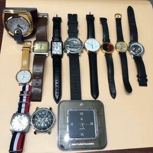 ⑥ 手巻 クロノグラフ 等 腕時計 置時計 12点セット WAKO MIKIMOTO NOCTEX JBen Sherman NOMOS GLASHUTTE SEIKO