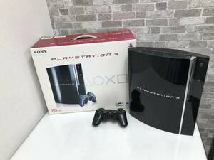 ★ジャンク品★ SONY ソニー PlayStation3 プレステ3 CECHL00 本体 80GB ブラック PS3 箱付き