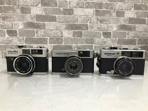 ★ジャンク品★ フィルムカメラ OLYMPUS オリンパス TRIP35・ 35ED/minolta ミノルタ HI-MATIC F 3台まとめて