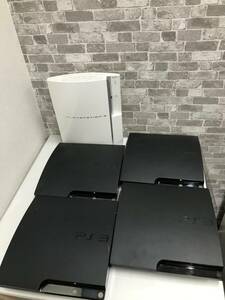 ★ジャンク品★ PlayStation3 本体 5台セット プレステ3 CECHH00/CECH-2000A/CECH-2100/CECH-3000B ホワイト ブラック