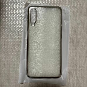 Galaxy A7 2018 ケース カバー ソフトケース tpu シルバー