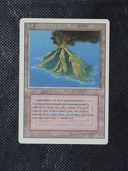 MTG マジックザギャザリング Volcanic Island 英語版3ED1枚 デュアルランド 再録禁止