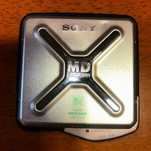 SONY MDウォークマン　MZ-E44L シルバー　説明書付属品付　おまけ　オーディオテクニカ　カセット型スピーカー