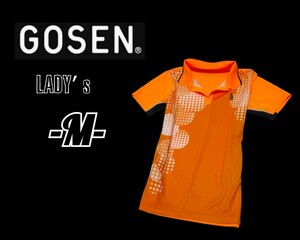  beautiful goods lady's M*GOSEN* polo-shirt orange 