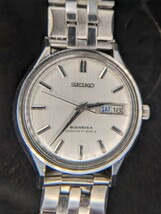 1円スタート!SEIKO セイコー BUSINESS-A ビジネスA 8346-8000 シルバー デイデイト メンズ 腕時計 _画像1