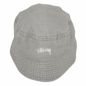 ステューシー Stussy ロゴ刺繍 バケットハット メンズ L/XL 美品