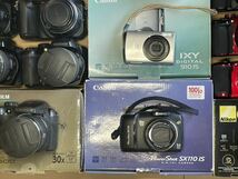 Nikon COOLPIX / Canon POWERSHOT / IXY / SONY CYBERSHOT など コンデジ コンパクトデジタルカメラ 56台 まとめ売り ジャンク A_画像5