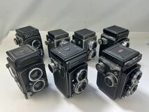 ROLLEICORD RICOHFLEX MINOLTACORD WALZFLEX YASHICAFLEX 二眼レフカメラ 7台 まとめ売り ジャンク N_画像5