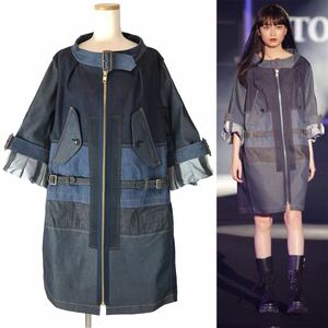 k76 美品 21SS JUNYA WATANABE COMME des GARCONS ジュンヤワタナベ コムデギャルソン デニム ジャケット パッチワーク XS 正規品 日本製