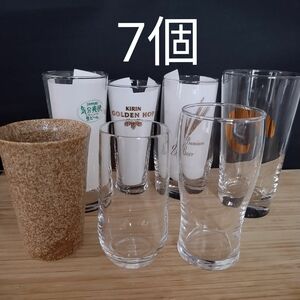 【まとめ売り】ビアグラス　 グラス　アサヒ　サッポロ　KIRIN　美濃焼　未使用　7個