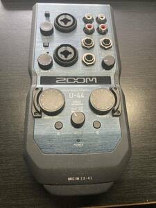 ZOOM U-44 オーディオインターフェース 動作品 ズーム