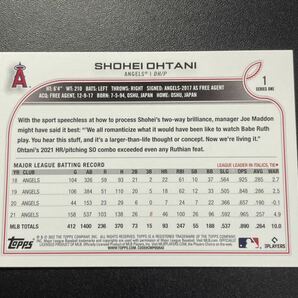大谷翔平 2022 Topps BLUE パラレル Shohei Ohtani MLBカードの画像2