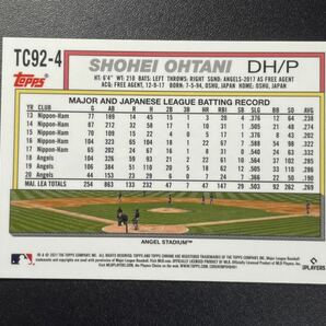 大谷翔平 2021 Topps Chrome REFRACTOR リフラクター 1992 Redux Shohei Ohtani ドジャース MLBカードの画像2