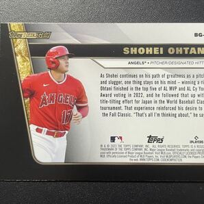 大谷翔平 2023 Topps BLACK GOLD FOIL Shohei Ohtani MLBカードの画像2