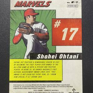 大谷翔平 2022 Donruss MARVELS Silver Vector パラレル Shohei Ohtani ドジャース WBC MLBカードの画像2