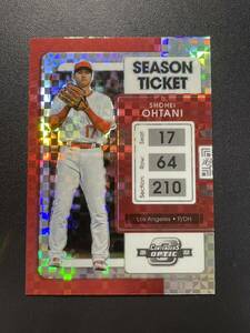 大谷翔平 2022 Contenders Optic CHECKERBOARD パラレル Season Ticket Shohei Ohtani MLBカード