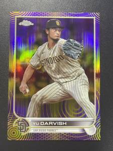 299枚限定 ダルビッシュ有 2022 Topps Chrome GOLD PURPLE RAYWAVE リフラクター Yu Darvish MLBカード