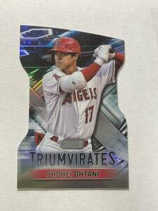 大谷翔平 2023 Topps Stadium Triumvirates ダイカット リフラクター Shohei Ohtani MLBカード DH