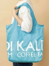 ☆新品未使用☆カルディ/KALDI オリジナルエコバッグ ブルー 送料140円_画像3