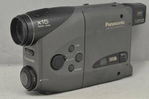 Panasonic NV-S10 Video Movie Camera Panasonic VHS C x15 zoom video Movie camera * present condition goods * rare * dubbing .! *