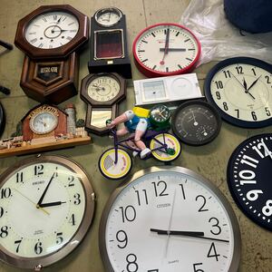 掛け時計 CITIZEN 時計 SEIKO シチズン セイコー アナログ 掛時計 色々　まとめ売り　l-2119