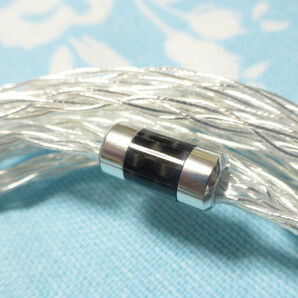 MDR-Z7 Z1R T1 2nd 3rd 用 6N純銀撚り線 + 銀メッキOFC 八芯 ブレイド編み 4.4mm5極 L字コネクタ ( A800 DENON FOCAL STELLIA T3-01 対応可の画像4