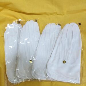 白手袋 手袋 礼服　4双 LLサイズ