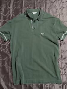 Dior HOMME polo-shirt with short sleeves size :52 white BEE embroidery green 