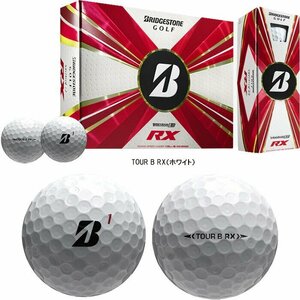 [訳あり・箱潰れ]US仕様 BRIDGESTONE TOUR B RX USAモデル 2022年モデル カラー：ホワイト（WHITE） ② ボール：新品