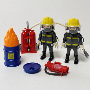 playmobil 3883 プレイモービル 消防士ファイヤーファイターズ ファイヤーマン Fire Fighters 絶版 廃番 箱付き中古品