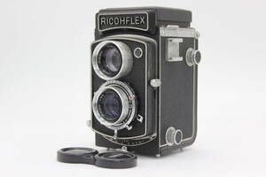 【返品保証】 リコー Ricoh Ricohflex Riken 8cm F3.5 二眼カメラ v807