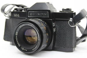 【返品保証】 チノン CHINON M-1 ブラック YASHINON-DS 50mm F1.7 ボディレンズセット v1024